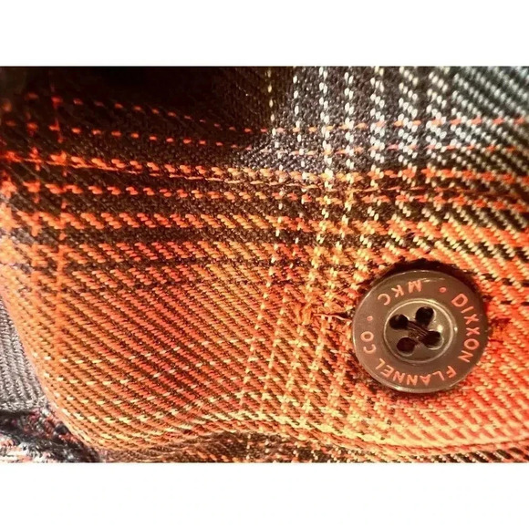 NWT DIXXON & montana knife company colab long sleeve flannel BLOOD brothers  2X - Picture 6 of 11